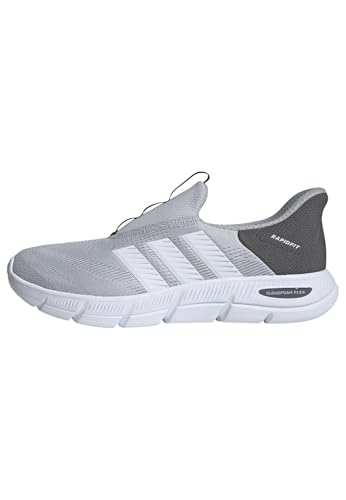 adidas Homme Cloudfoam Flex Slip on Shoes, LGH Solid Grey/FTWR White/Grey Five, 42 EU