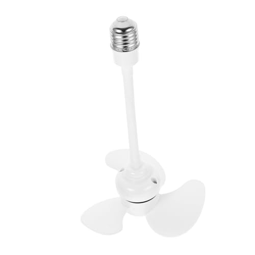 TIDTALEO Mini Ventilador De Techo Con Base E27, Pequeño, Moderno, Para Dormitorio, Cocina, Habitación Infantil, Color