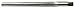 Drillco 4500E Series High-Speed Steel Taper Pin Reamer, Straight Flute, Round with Square End Shank, Uncoated (Bright)/Black Oxide Finish, 8 Size, 7-3/16" Length