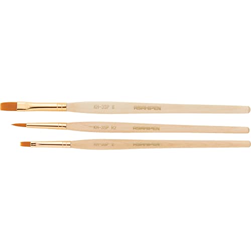 アサヒペン 筆 ホビー筆セット 3本セット KH-3SP ペイント 絵画 化繊毛