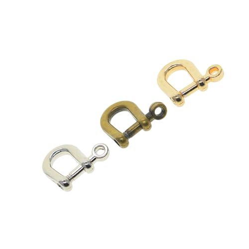 Image of 2X10 Pieces Horseshoe Buckles Keychain Bracelet Clips for DIY Straps Backpacks BronzeCrafts|Beads & Jewelry Making|Jewelry Findings|Jewelry Clasps & Hooks