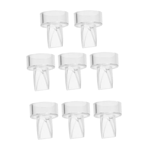 YARNOW 8個 シリコーン製防流ダックビルバルブ 手動搾乳器用 女性用パーツ 衛生的で耐久性が高く 簡単洗浄可能 内径 透明