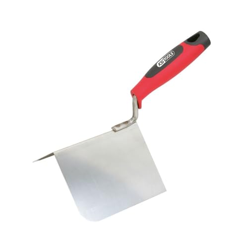KS Tools 144.0242 Truelle d'angle extérieur lame flexible inox Manche bi-composant 100 x 125 mm