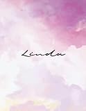  Linda: Dot Grid Notebook 8.5 x 11 For Graphing Pad, Design Book, Work Book, Planner, Dotted Notebook, Bullet Journal, Sketch Book, Math Book - V.774