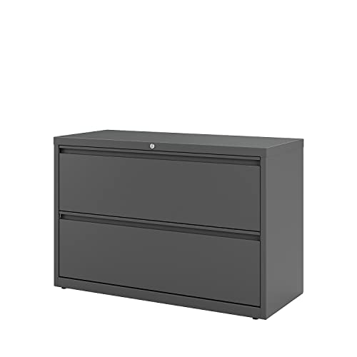 Lorell 2-Drawer Lateral File, Charcoal, 42 By 18-5/8 By 28-1/8-Inch #TOP5