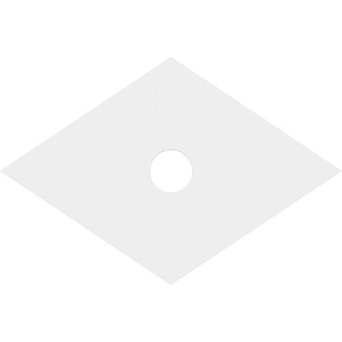 Image of Ekena Millwork CMP24X16DD-03000 Diamond Architectural Grade PVC Contemporary Urethane Ceiling Medallions 24 inchW x 16 inchH x 3 inchID x 8 1 /2 inchC x 1 inchP