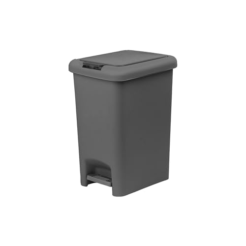 Caneca de basura rectangular Superio 6.5L gris