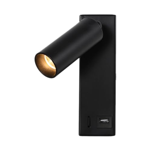 Lampe murale LED liseuse orientable 3W avec port USB pour étudier au lit