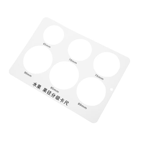 Abaodam 果物径測定ツール 高精果実直径測定器 りんご判定用 サークル定規 簡単測定 果物等級け用