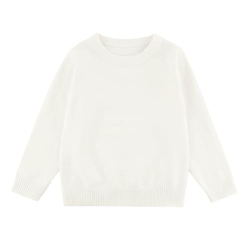 Image of POBIDOBY Sweater for Girls & Boys, Purcotton Pullover Knit Sweater for Uniform