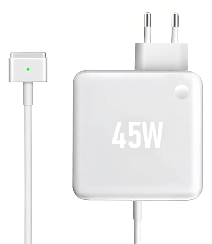 Niniber Compatible con Mac Book Air T-Tip 45W,Cargador PC Adaptadores de Ordenador para MacBook Pro/Air 11 y 13 Pulgadas (2012-2017),Modelos A1435, A1436, A1465, A1466