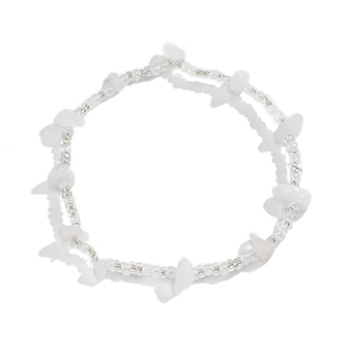 Pulsera Tobillera de Piedra para lucir descalza en la playa este verano