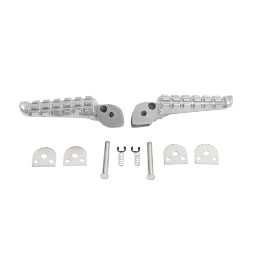Repose-pieds avant et arrière en aluminium argenté pour Monster 696 796