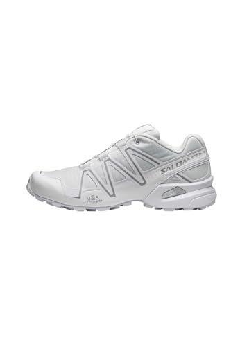 SALOMON - Zapatillas Rediscover Legend en Cuero, Blanco-Plata-Blanco (10.5)