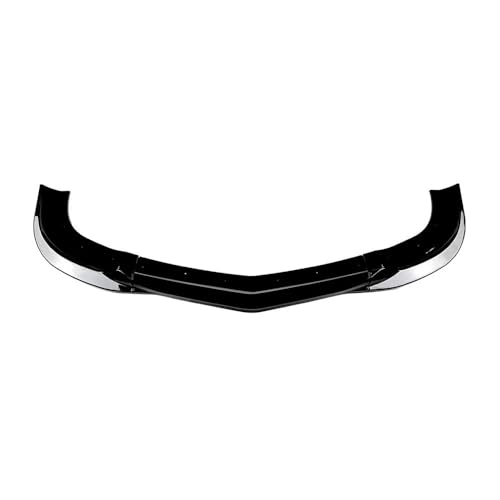 WYKRB Front Bumper Spoiler Lip Compatible with Mercedes Benz C-Class W204 C63 AMG 2007-2008-2009-2010, Black Carbon Look ABS Spl