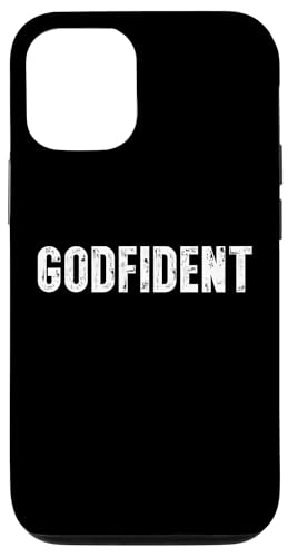 Godfident �N���X�`���� �M�� �_�ւ̐M�� �@������ �X�}�z�P�[�X iPhone 12/12 Pro �p