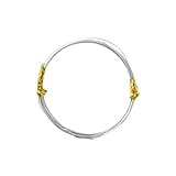 AMSLSIU Schmuckdraht, vielseitig einsetzbar für die Herstellung von Armbändern, Halsketten und anderem Schmuck. Zubehör für handgefertigte Armbänder und Halsketten, Silber, 0.5 mm