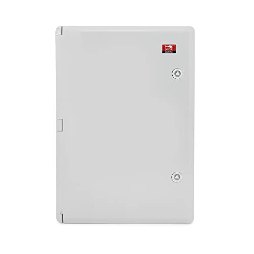 KOOP ELEKTRO Armario de control industrial IP65, placa de montaje galvanizada, junta perimetral, carcasa vacía, ABS, 350x500x200 cm, 35x50x20 cm