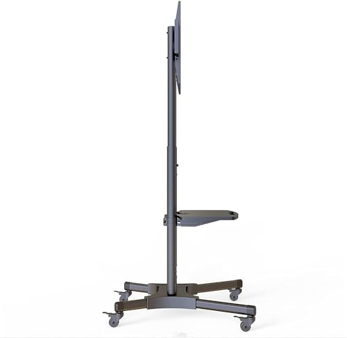 Soporte móvil para TV con ruedas y estante ajustable miniatura 5