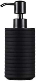 Luxspire Hand Soap Dispenser, 12oz/360ml Hand Lotion Bottle, Lotion Dispenser Container Refillable Liquid Hand Soap Jar, Ceramic Shower Dispenser Bathroom Accessories for Bathroom Kitchen, Matte Black