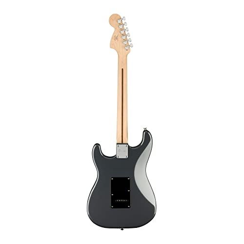 Image of Fender Squier Affinity Series Stratocaster Electric Guitar, Charcoal Frost Metallic, Laurel Fingerboard