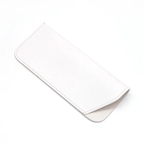 pipisweet 2/4/6 bolsas de piel sintética para gafas de sol de lectura, funda protectora para gafas de sol (blanco, 4 piezas), blanco, Talla única