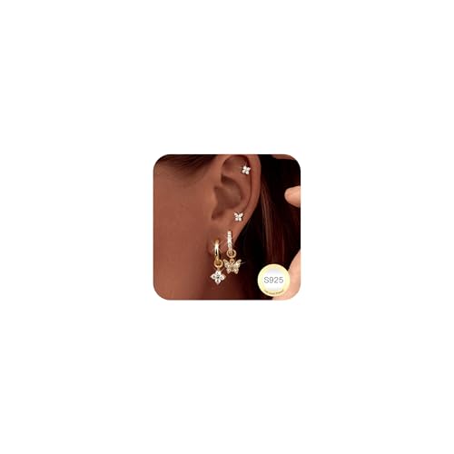 【Orecchini ipoallergenici in argento 925】 Realizzati in argento sterling 925 con placcatura in oro 14K, questi orecchini sono privi di nichel e piombo, sicuri anche per le pelli più sensibili. Ideali per un tocco raffinato e quotidiano.