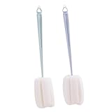 TEMPNAP ロングハンドルボトルブラシ 軽量クリーニング用ブラシ ボトル底洗浄対応 多目的洗浄ツール 2個セット
