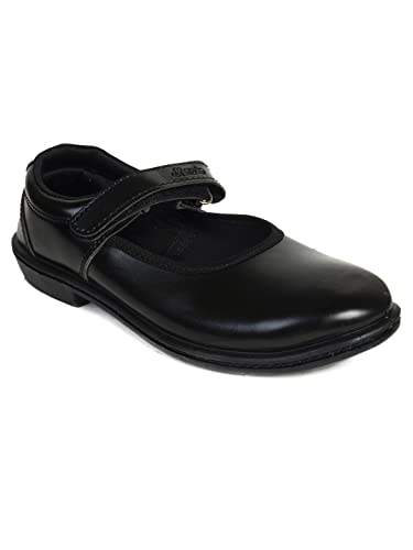 AJANTA Girls Black School Shoe