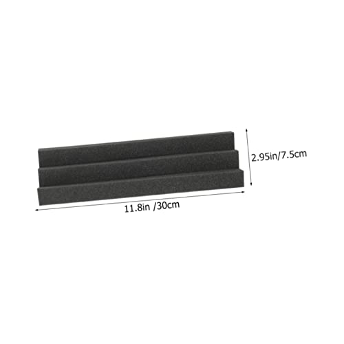 YARNOW 6pcs paneles acústicos trapeciales para absorción de bajos y reducción de ruido, espuma resistente al fuego para sala de cine en casa y estudio de grabación miniatura 2