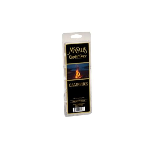 Image of McCall's Candles | Campfire | Scented Wax Melt | Smoky Cedarwood, Glowing Embers & Crisp Night Air | 6-Piece Break-Apart Bar | 12-24 Hours Per Wedge | Poured in the USA | 5.5 oz