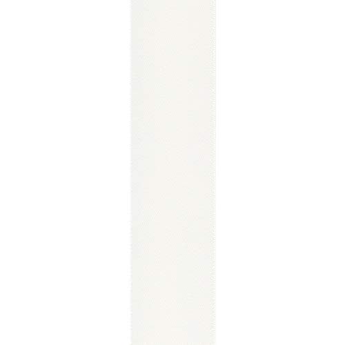 Image of Berwick Offray Satin Ribbon, 1.5 inch Wide, White | Single Face | 4 Yards | Pack of 2