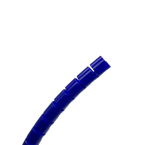 Manchon de protection de câble flexible bleu en rouleau spirale pour gestion fils