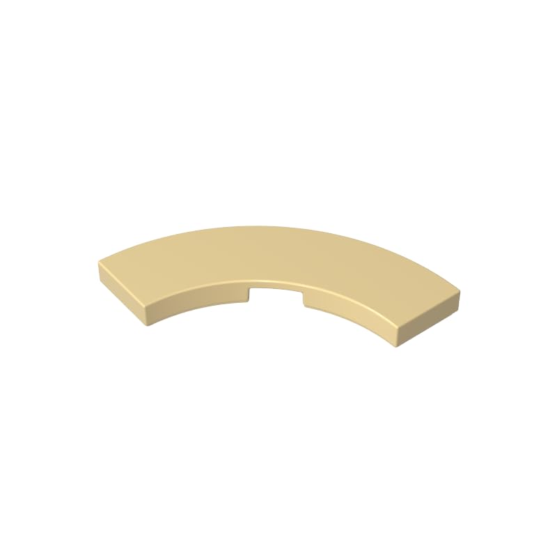 Circular Plate 3X3 Curved Light Panel 50PCS Compatible with Lego GDS-2182 Classic Bulk Toy MOC Color:Tan