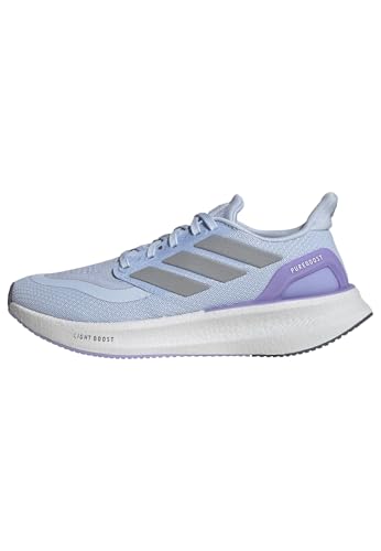 adidas Mujer Pureboost 5, Crystal Sky/Silver Met./Glow Purple, 41 1/3 EU