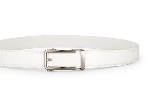 Image of Men's Belt, Ratchet Dress Casual Belt with Adjustable Automatic Buckle Trim to Fit