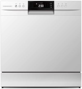 Cookology Mini Countertop Dishwasher - 8 Place Settings - White