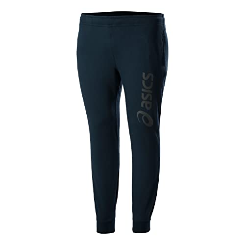 ASICS Big Logo Sweat Pant Pantalon, Bleu français, Gris foncé, S Homme