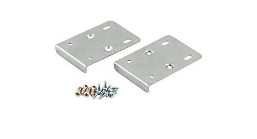 Kitchen Cupboard Door Hinge Repair KIT Includes Plates and Fixing Screws - Silver x50 (25 Sets)