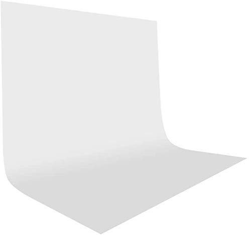 5x7ft Backdrop white Background - 1.5x2.2m Collapsible Backdrops for Photography 100% Polyster Muslin Backdrop for Photo Studio White Screen Background for Vedio White Photoshoot Backdrop for Youtube