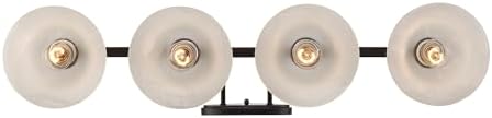 Trans Globe Lighting 2828 ROB Hollyslope Collection Four Light Bathroom Vanity I in a Rubbed Oiled Bronze Finish I Traditional Style Light Fixture I