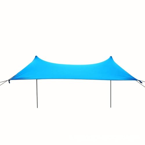 Protección solar UPF 50+ en la playa con esta tienda de campaña azul portátil 7