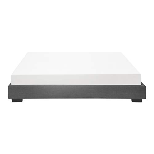 Corium Kunstlederbett Polsterbett aus Kunstleder Bettgestell mit Lattenrost 140x200 cm Bett inkl. Lattenrahmen Doppelbett Jugendbett Lederimitat in Schwarz