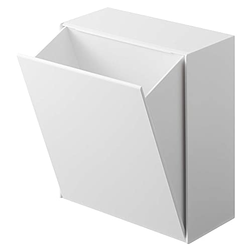 Caneca de basura y caja organizadora blanca Yamazaki