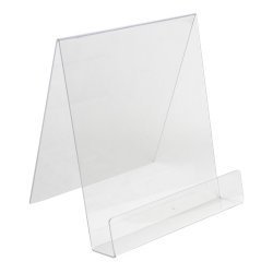 Clear-Ad - Acrylic Book Display Stand 8.5x11 - Tabletop Cookbook Recipe Holder - Table Top Easel - Paper & Picture Holder - Artwork Display - Flyer & Magazine Holder - LHS-8511 (Pack of 15) - Image 3