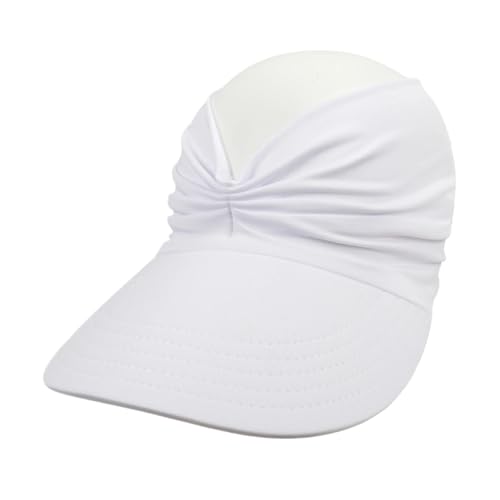 Chapeau de soleil plage femmes haut vide visière souple pliable