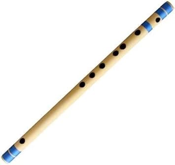 KHALSA MUSICAL C Natural 7 Hole Right Hand Bansuri Size 19 inches Bamboo Flute