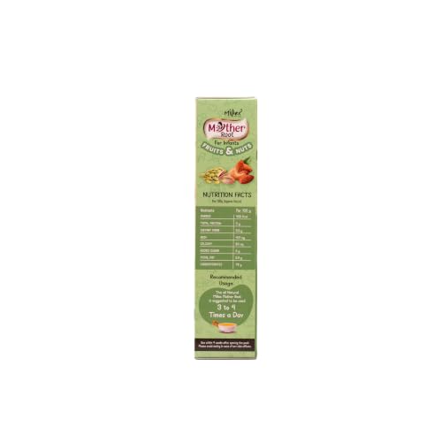 Image of Millex Mother Root Fruits & Nuts Baby Cereal | 400g | For Infants 6 to 30 Months | Pomegranate, Banana, Almonds, Cashew, Pista, Dates & Sprouted Ragi | No Sugar, No Preservatives, No Artificial Flavours | Ready in a Minute