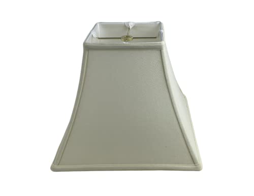 Image of Royal Designs, Inc. Regal Square Bell Lamp Shade, 6 x 12 x 10.5, Linen Eggshell (BSO-715-12LNEG)