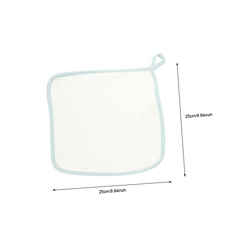 Kisangel 3Pcs Cotton Baby Face Towels Set for Newborns 25x25 cm Soft Absorbent Washcloths for Infants for Bathing and Wiping Mouth 4-Layer Design2